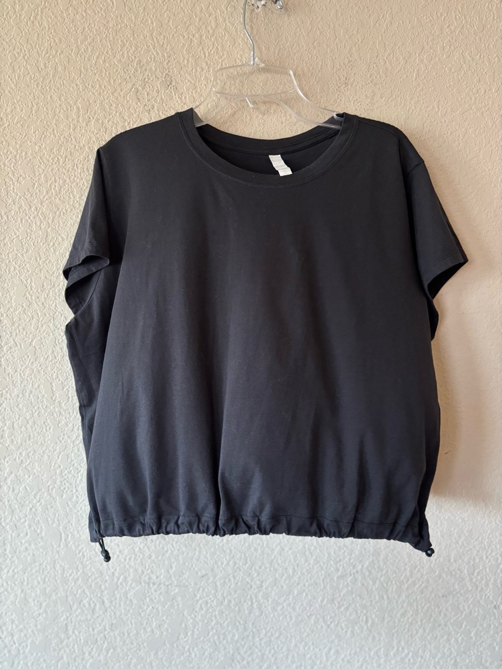 Zella Cinch Bubble T-Shirt Black L